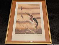 Framed signed print full view