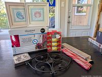 All items grouped on table