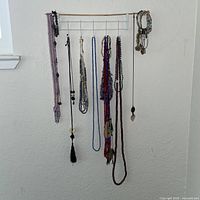 Full rack displaying necklaces and bracelets