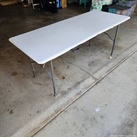 Table fully extended, side view