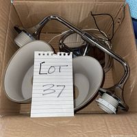 Both light fixtures inside box showing overall components
