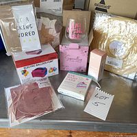Group shot of all items on table