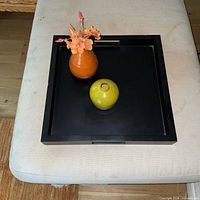 Tray with two vases displayed