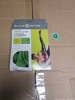 Boxed Gaiam Restore stretch strap front view