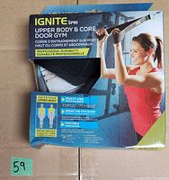 Front of SPRI Ignite Upper Body & Core Door Gym retail box