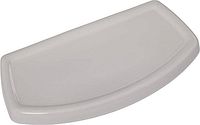 White ceramic tank cover, top view