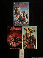 All three comic trade paperbacks front covers