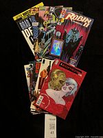 Fan display of all ten comics