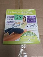 Front of Gaiam CorePlus Reformer retail box
