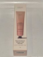 Front of Midnight Paloma Hand Therapy 75 g box displaying product name, size, scent