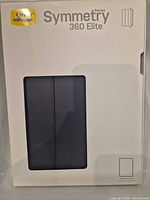 Front of sealed Symmetry 360 Elite retail package showing case through window