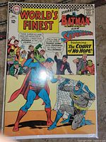 Front cover of World's Finest Comics #163 showing title, characters, and artwork