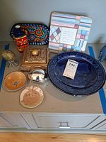 overview of all items on cabinet top