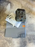 Camera, manual and box overview