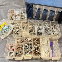 Overall lot with organizer, drawers removed showing contents