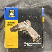 Retail box front showing Power Fist 150 mm Air Hammer image and model number