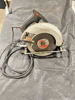 Left side view of Skilsaw 5150 with cord and blade
