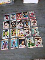All 18 cards front view
