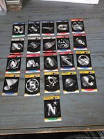 Front view showing all 21 team logo cards