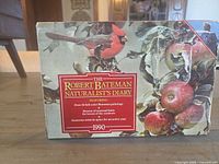 Front of boxed Robert Bateman Naturalist's Diary 1990 showing cardinal artwork and title block