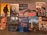 Group shot of 10 visible books arranged in two rows
