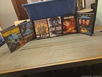 Front view of all six DVD cases