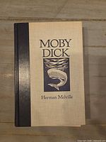 Front cover showing title Moby Dick and whale illustration