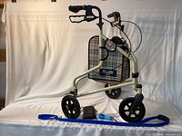 Walker fully open with accessories laid in front