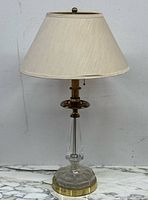 Lamp assembled with shade, showing overall appearance