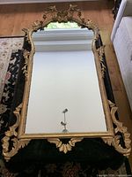 Full view of mirror showing frame and glass