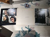 Let It Be, White Album and Hey Jude jackets side by side
