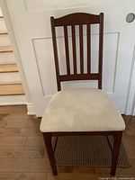 Front view of chair showing full design