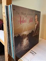 Front view of stacked LP jackets showing Acker Bilk cover