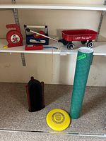 Full shelf view showing all items together for size and context