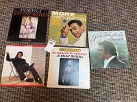 Group shot showing all five Johnny Mathis LP jackets