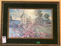 Front view of framed print showing artwork, mat, and frame
