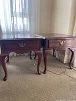 both end tables front view