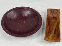 Top view of both wooden pieces