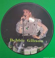 Front side of vinyl with Debbie Gibson performing