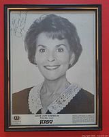 Full framed signed photo of Judge Judy