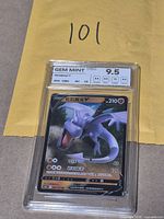 Front of NXR-graded slab showing Aerodactyl V card and Gem Mint 9.5 label