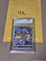 Front of NXR-slabbed Eevee card showing GEM MINT 9.5 label and artwork