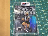 Front of Josh Jacobs Lightning Leaders LL-20 card in rigid holder