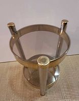 Full view of side table angled from above
