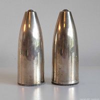 Front view of both shakers standing upright