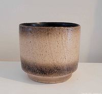 full exterior view of stoneware planter