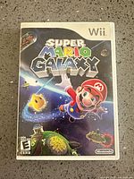 Front cover of Super Mario Galaxy Wii game case