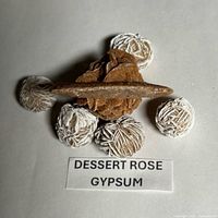 group shot of all desert rose pieces showing size and forms