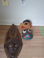 Front view showing all three masks together