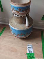 front view of two-tier Walter Dexter vase